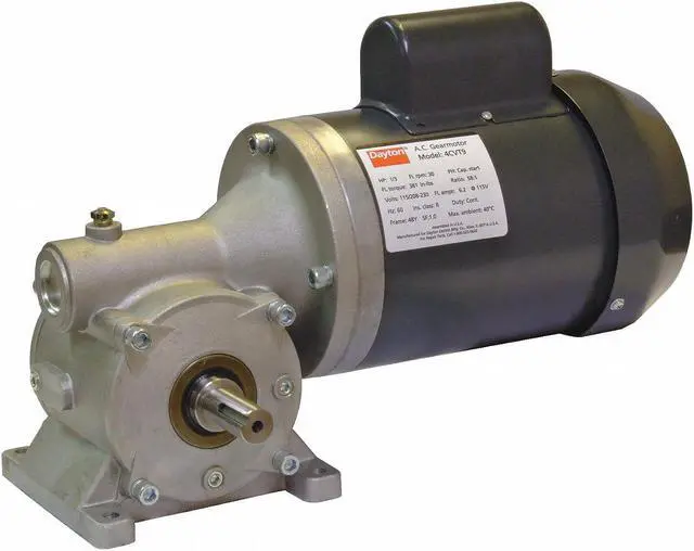 Alt view image 4 of 4 - DAYTON 4CVU1 AC Gearmotor, 299 in-lb Max. Torque, 45 RPM Nameplate RPM,