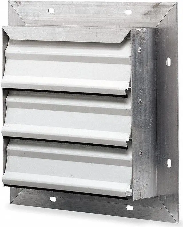 Alt view image 5 of 5 - DAYTON 4C555 10 in 13"H-W 5.75"L Aluminum Backdraft Damper, 10-1/2 in x 10-1/2