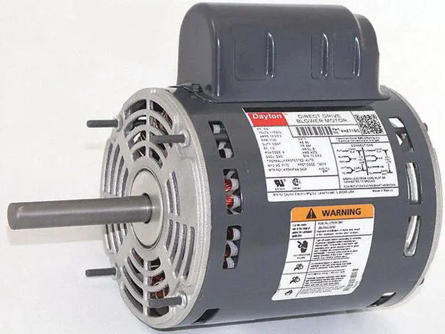 Alt view image 3 of 3 - DAYTON 4HZ71 Motor,PSC,3/4 HP,1100,115/230V,48Y,OAO