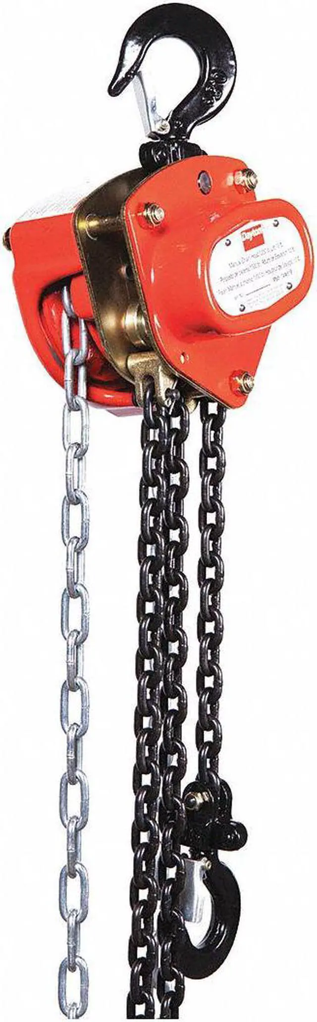 Alt view image 6 of 6 - DAYTON 1VW51 Manual Chain Hoist,1000 lb.,Lift 10 ft.