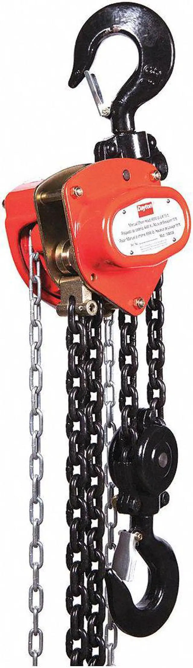 Alt view image 6 of 6 - Hoist, Chain, 3T, 15Ft Lift
