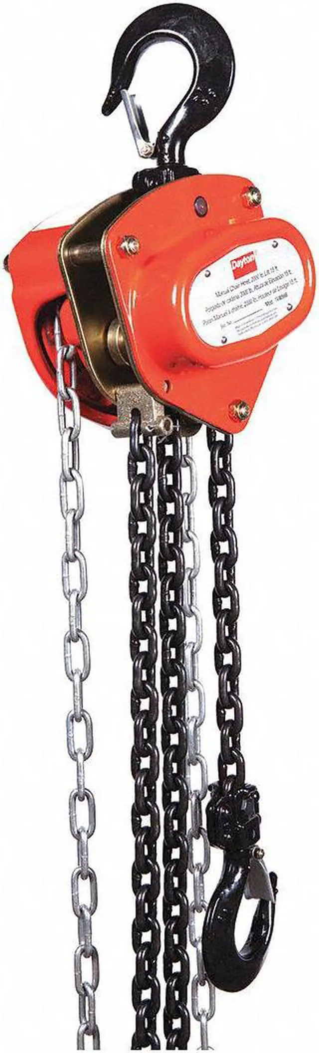 Alt view image 6 of 6 - Hoist, Chain, 1T, 15Ft Lift