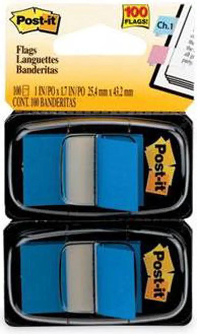 Alt view image 18 of 20 - Post-It Flags Standard Page Flags in Dispenser, Blue, 100 Flags/Dispenser 680BE2