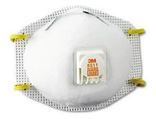 Alt view image 4 of 20 - 3M Paint Sanding Valved Respirator 8511PB1A