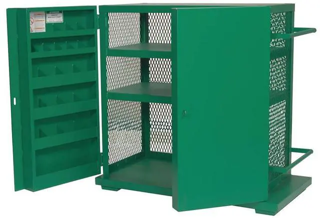 Alt view image 2 of 6 - GREENLEE 5060MESH 52 in x 48 in x 28 in Jobsite Storage Cabinet