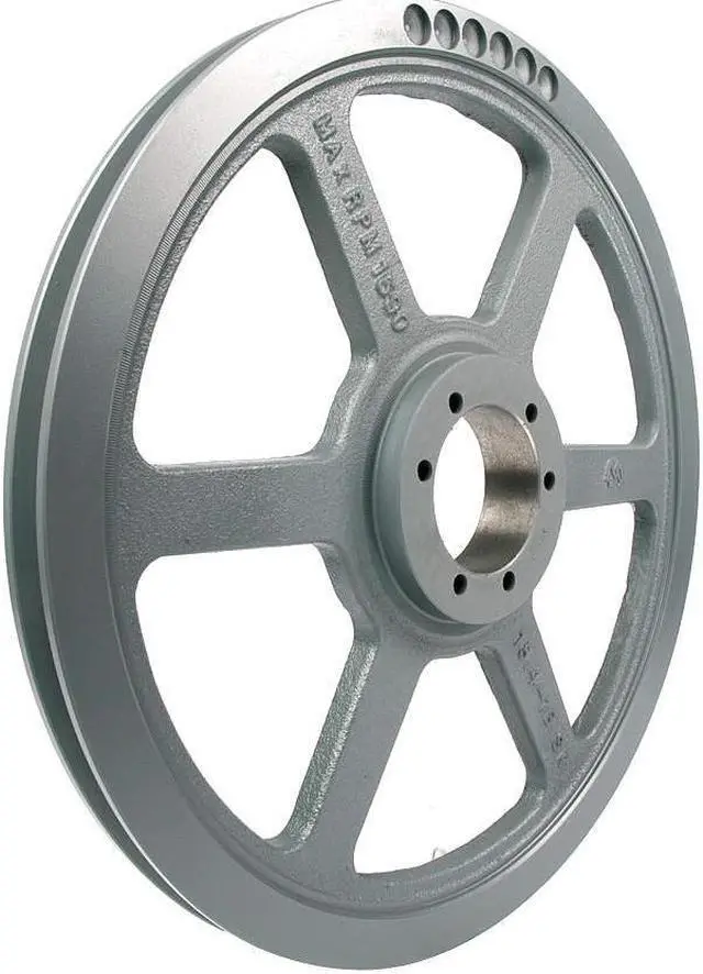 Alt view image 2 of 3 - TB WOOD'S 1841B 1/2" to 2-1/2" Bushed Bore 1-Groove Standard V-Belt Pulley