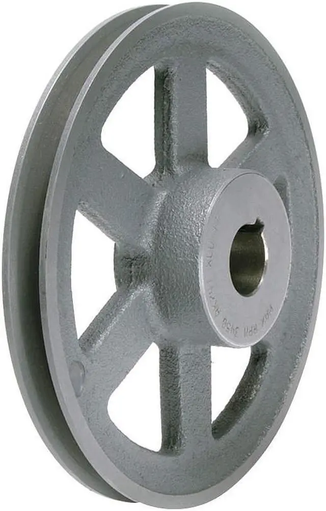 Main image of TB WOOD'S AK7458 5/8" Fixed Bore 1 Groove Standard V-Belt Pulley 7.25 in OD