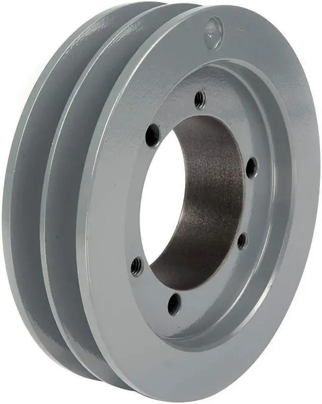 Main image of ZORO SELECT 5V802 1/2 in to 2-1/2 in Quick Detachable Bushed Bore 2 Groove