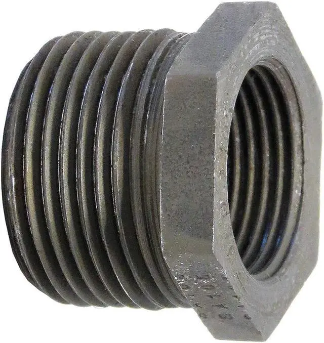 Main image of ANVIL 0361336506 Hex Bushing Hex Bushing, 4" x 3" Pipe, MNPT x FNPT, Black