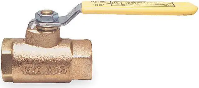 Alt view image 2 of 3 - APOLLO 8010601 1-1/4" FNPT Bronze Gas Ball Valve Inline