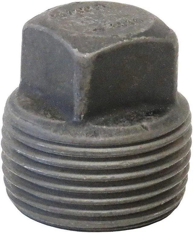 Main image of ANVIL 0361302409 Square Head Plug Square Head Plug, 4" Pipe, MNPT, Black Forged