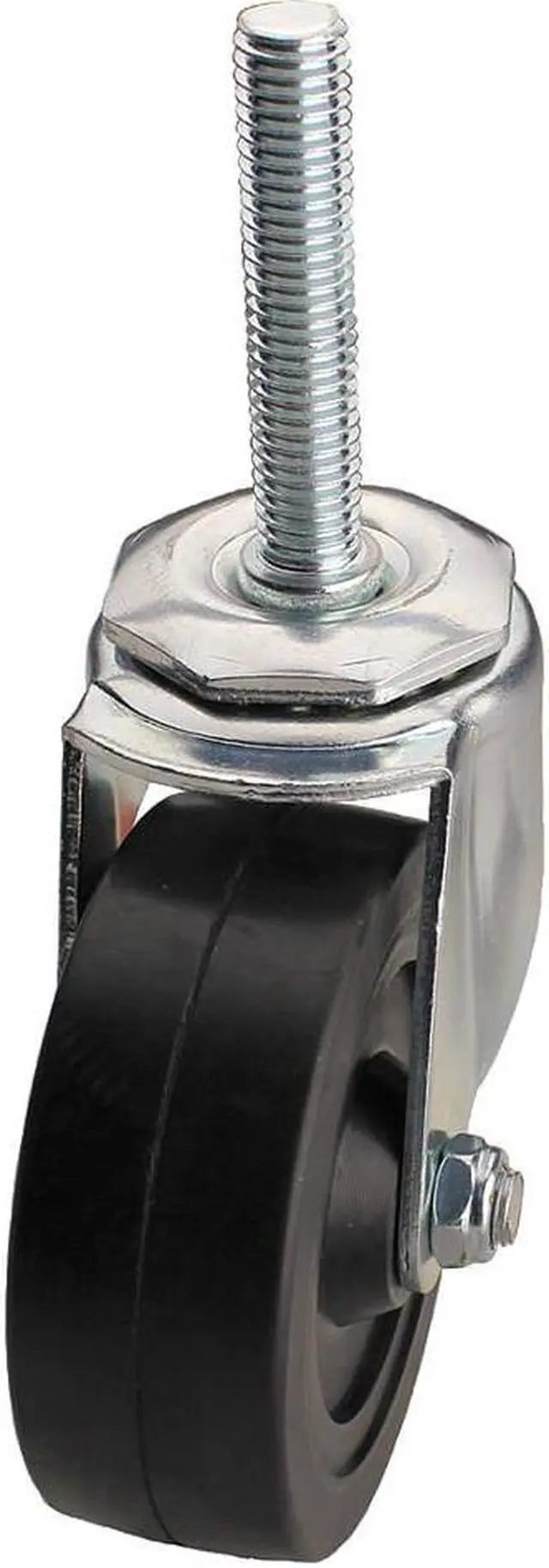 Alt view image 2 of 2 - ZORO SELECT 32J936 Swivel Stem Caster,Rubber,5 in.,200 lb.