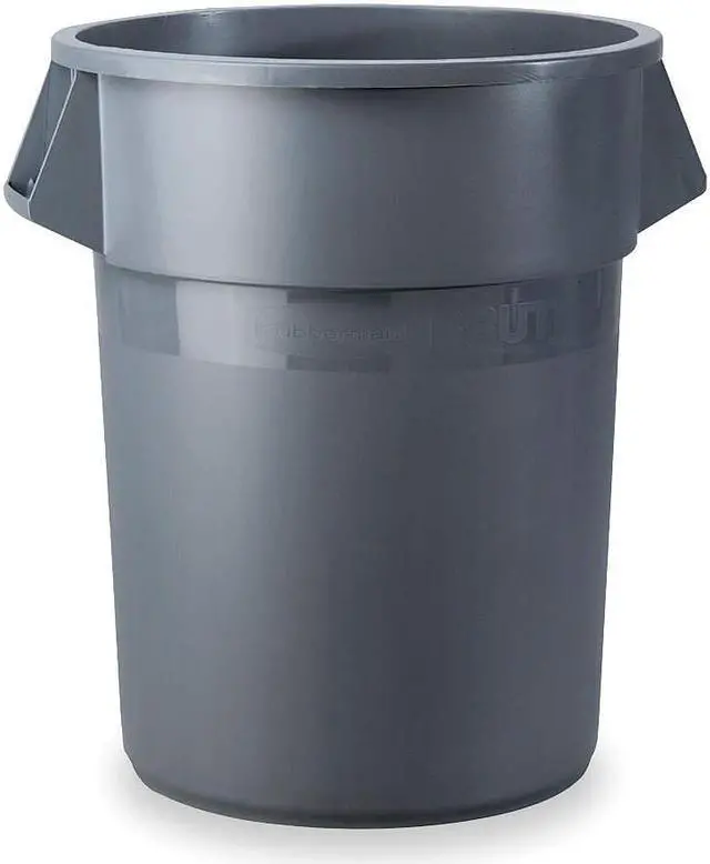 Main image of RUBBERMAID FG265500GRAY Brute 55 gal. Gray Plastic Round Utility Container