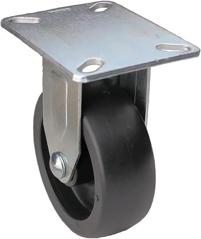 Alt view image 2 of 4 - ZORO SELECT 33J011 Rigid NSF-Listed Plate Caster,6 in. Dia.,400 lb.