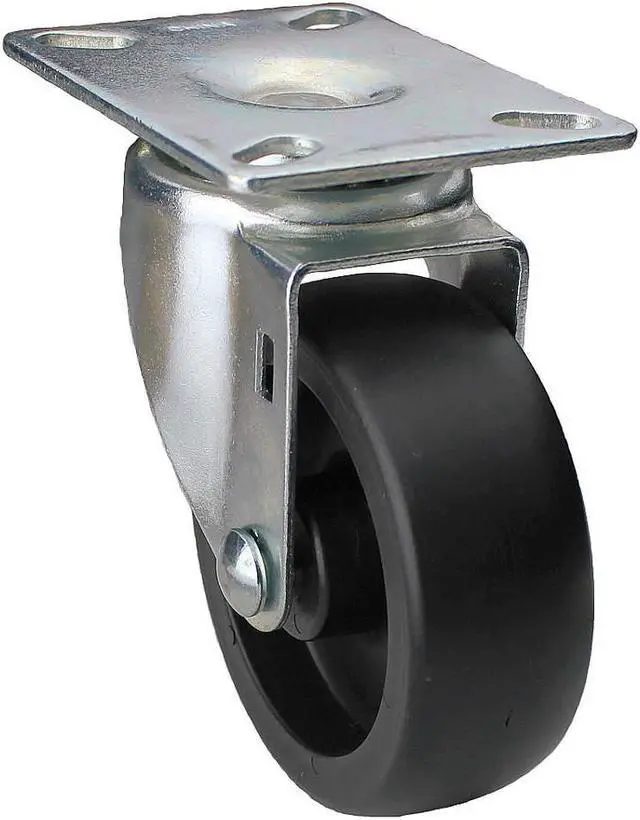 Alt view image 2 of 3 - ZORO SELECT DCIB06041S002 Swivel Plate Caster,400 lb.,Plate Type A