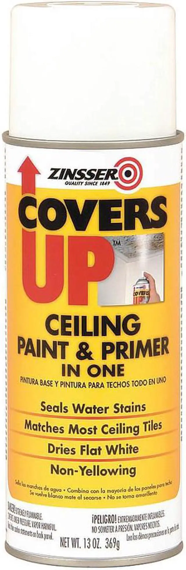 Alt view image 3 of 10 - Rust-Oleum Ceiling Covers Up Paint/Primer Vertical Spray 13 oz. WE 3688