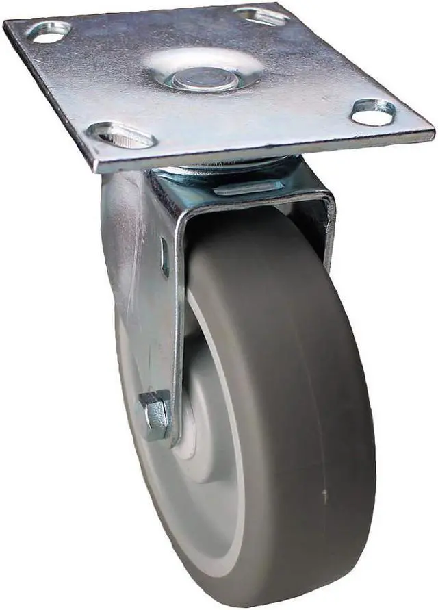 Alt view image 2 of 4 - ZORO SELECT 33H905 Swivel NSF-Listed Plate Caster,4 in. Dia.,275 lb.