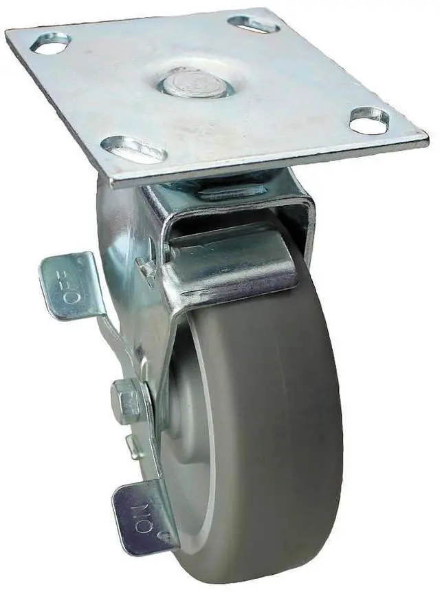 Alt view image 2 of 3 - ZORO SELECT 33H717 Swivel NSF-Listed Plate Cstr w/Brke,NSF-Listed Plate Type B