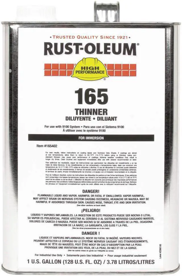 Alt view image 2 of 2 - RUST-OLEUM 165402 Paint Thinner,1 gal.