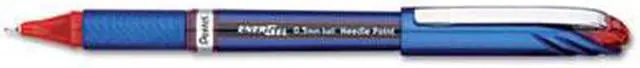 Main image of Pentel EnerGel NV Liquid Gel Pen .5mm Red Barrel Red Ink BLN25B
