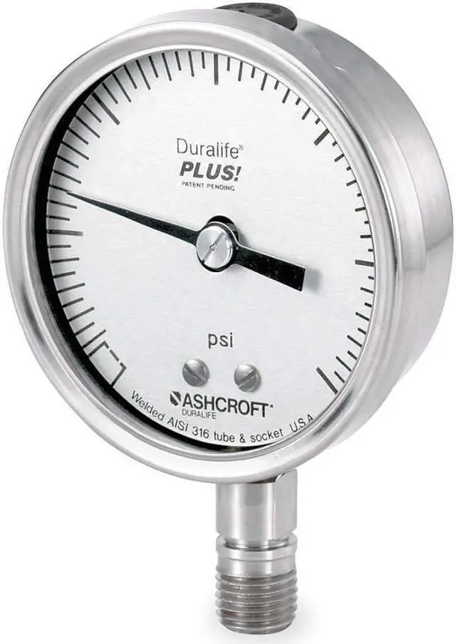 Main image of ASHCROFT 351009SW02LXLL 3000# Industrial Pressure Gauge, 0 to 3,000 psi, 3 1/2