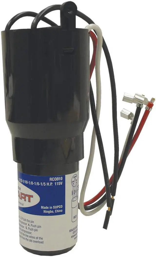 Alt view image 3 of 6 - SUPCO RCO810 Hard Start Kit, 115, Single, 1/12 to 1/5