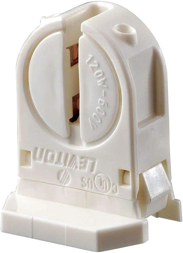 Alt view image 2 of 2 - Leviton 13654-SNP Miniature Bi-Pin T5 Dedicated Snap-In Slide-On Fluorescent Lampholder