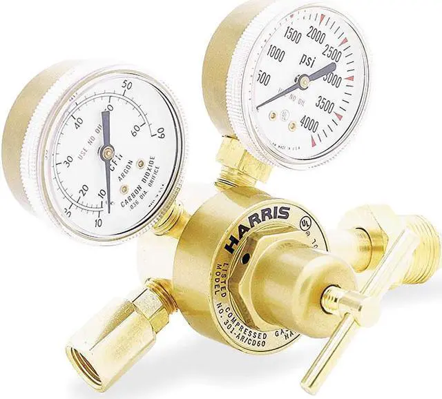 Alt view image 2 of 3 - HARRIS 301-AR60-580 Flow Gauge Regulator, Single Stage, CGA-580, 0 to 60 scfh,