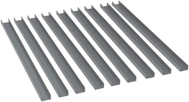 Alt view image 2 of 6 - AKRO-MILS 30900 Bin Rail Accessory Kit,Gray,Steel