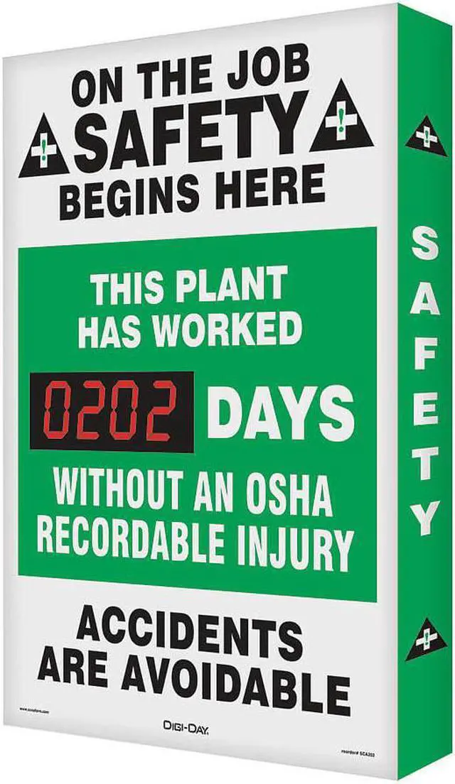 Alt view image 2 of 3 - ACCUFORM SCK114 Safety Record Signs,29 x 20In,AL,ENG