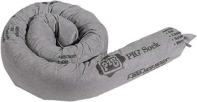 Alt view image 2 of 2 - PIG PIG228 Absorbent Boom, Absorbs 30 gal. Universal, PK 40 ,Gray