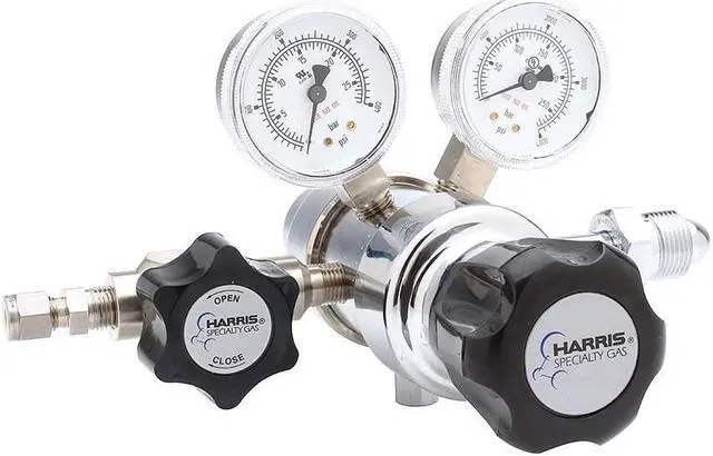 Alt view image 2 of 2 - HARRIS KH1058 High Purity Gas Regulator, Argon, Helium, Nitrogen, Two Stage,
