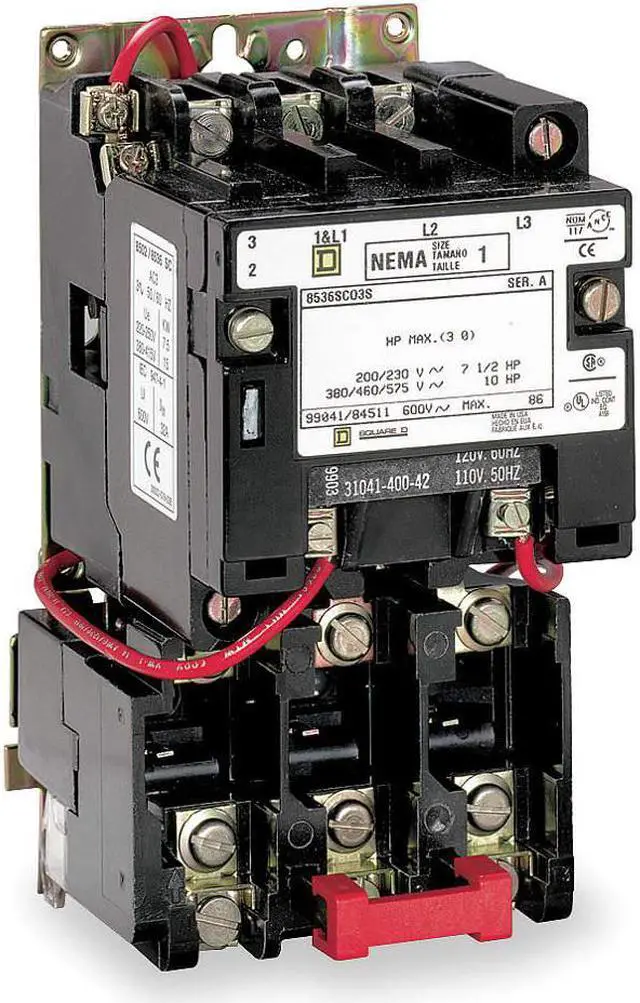 Alt view image 3 of 3 - SQUARE D 8536SBO2V01S Nonreversing Magnetic Motor Starter, No Enclosure NEMA