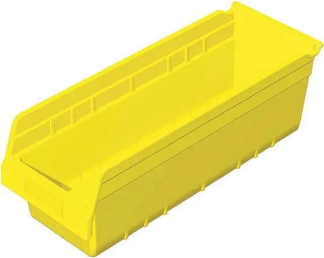 Alt view image 3 of 3 - AKRO-MILS 30098YELLO Yellow Shelf Bin, 17-7/8"L x 6-5/8"W x 6"H