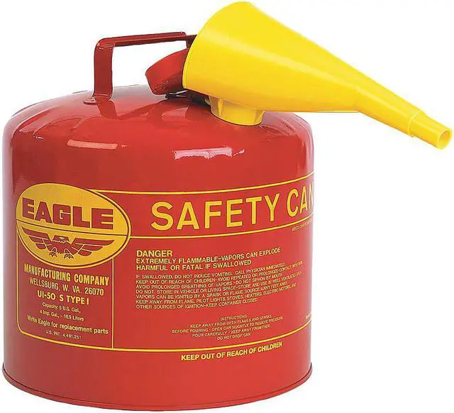 Main image of EAGLE UI50FS 5 gal. Red Galvanized steel Type I Safety Can for Flammables