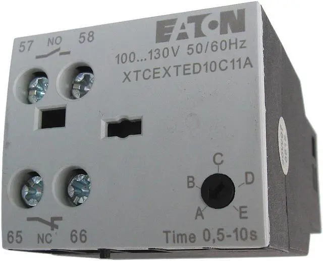Alt view image 3 of 3 - EATON XTCEXTEEC11A Timer Module,On Delay,100-130V,0.5-10Sec