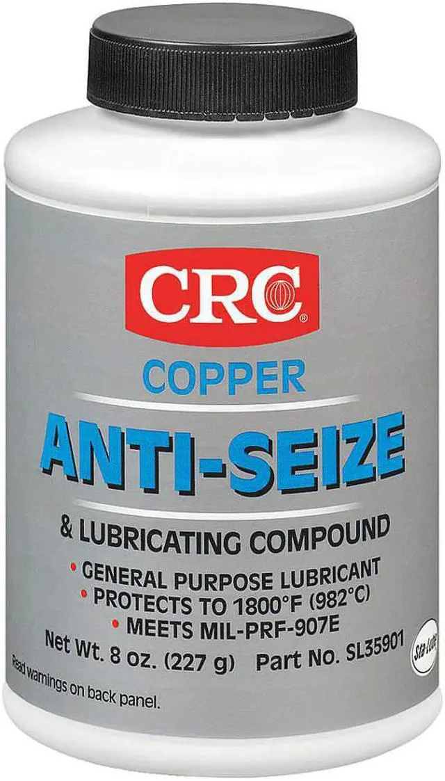 Alt view image 2 of 3 - CRC SL35901 Anti-Seize,8 oz.,Copper,Brush Top Bottle