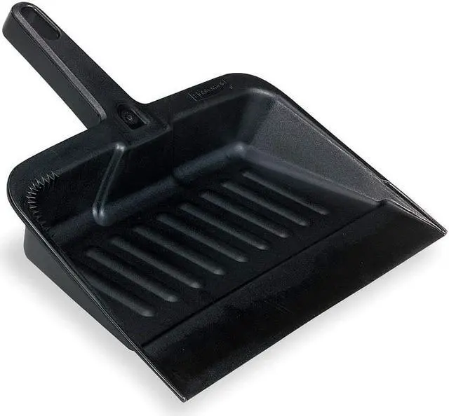 Alt view image 2 of 2 - RUBBERMAID FG200500CHAR Hand Held Dust Pan, Black, Polypropylene, Overall