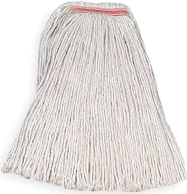 Alt view image 3 of 6 - RUBBERMAID COMMERCIAL FGF11900WH00 1 in String Wet Mop, 32 oz Dry Wt, Slide On