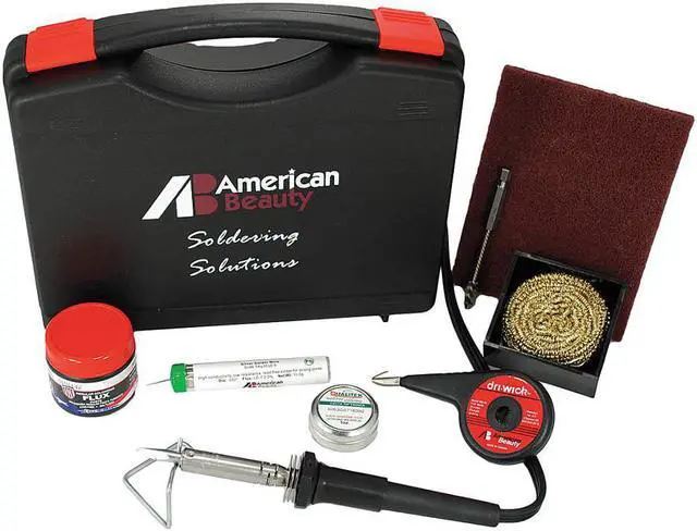Alt view image 2 of 4 - AMERICAN BEAUTY TOOLS PSK50 Soldering Kit,50W,Iron Plated Copper Tip