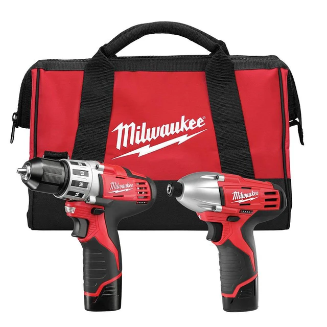 Alt view image 3 of 12 - Cordless Combination Kit, Milwaukee, 2494-22