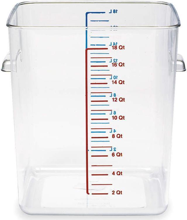 Rubbermaid 8 Qt. Clear Square Polycarbonate Food Storage Container