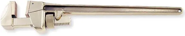 Alt view image 2 of 4 - AMPCO SAFETY TOOLS W-213AL 18 in L 3 3/16 in Cap. Aluminum Straight Pipe Wrench