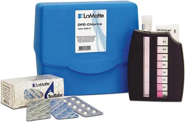 Alt view image 2 of 3 - LAMOTTE 3308-01 Water Testing Kit,Chlorine,0.2 to 3 PPM