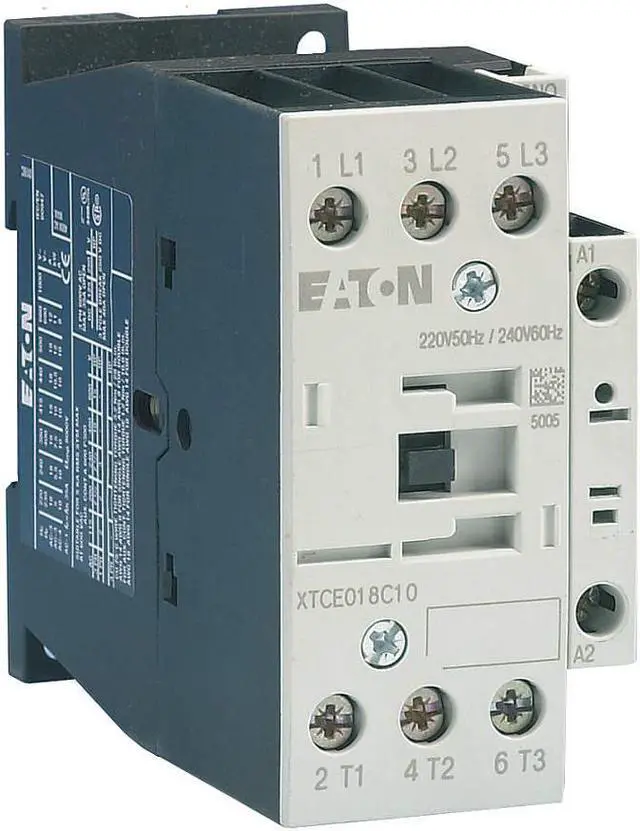 Main image of EATON XTCE032C01C IEC Magnetic Contactor, 3 Poles, 480 V AC, 32 A, Reversing: No