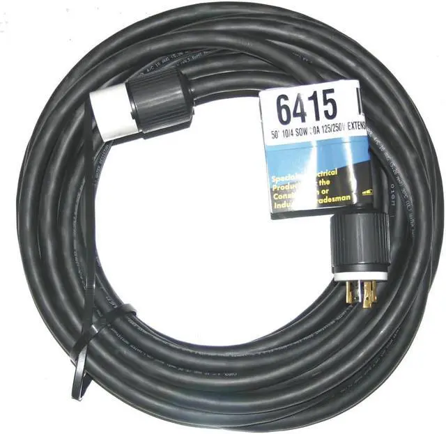 Alt view image 2 of 3 - SOUTHWIRE 6415 SOW Extension Cord, 10 AWG, Outdoor, 10/4, 1 Outlets, L14-30R,