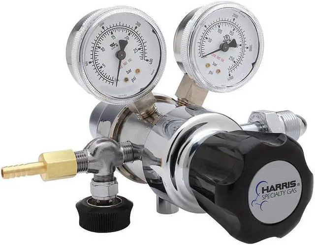 Alt view image 2 of 4 - HARRIS KH1030 Specialty Gas Regulator, Industrial Air, Two Stage, 0.965"-14