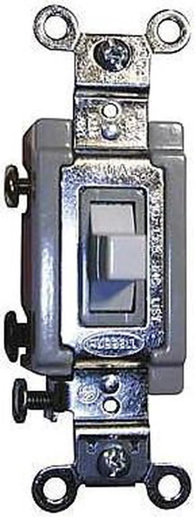 Main image of HUBBELL WIRING DEVICE-KELLEMS HBL1385W Wall Swtch,1-Pole,120/277V,20A,Wht,Toggl