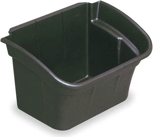 Alt view image 2 of 7 - RUBBERMAID FG335488BLA Utility Bin,4 gal.,Black,17 In. W