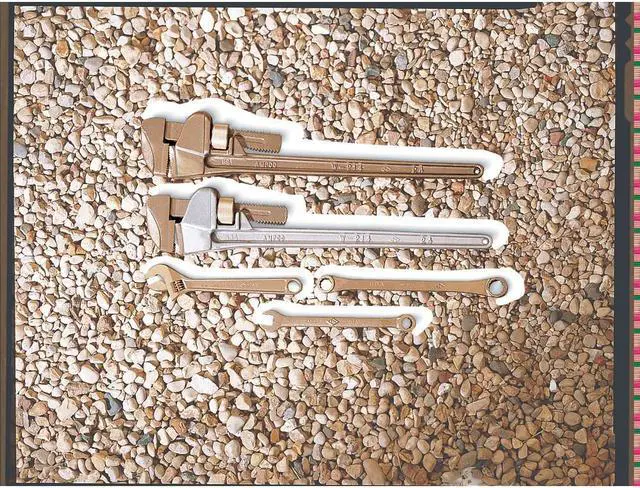 Alt view image 2 of 2 - AMPCO SAFETY TOOLS W-210 8 in L 1 15/16 in Cap. Aluminum Bronze Straight Pipe